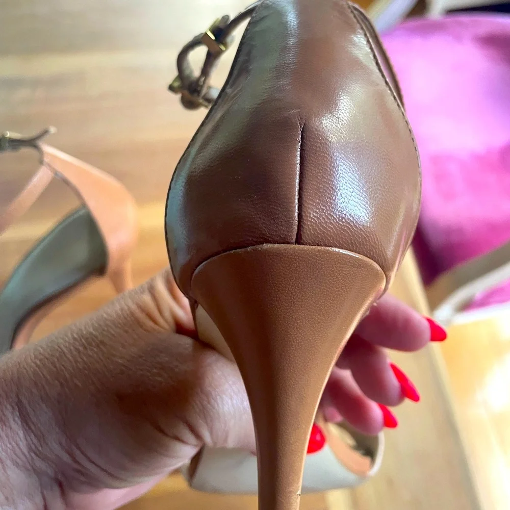 Calvin Klein Neutral Heels Sz 9 - Picture 3 of 5